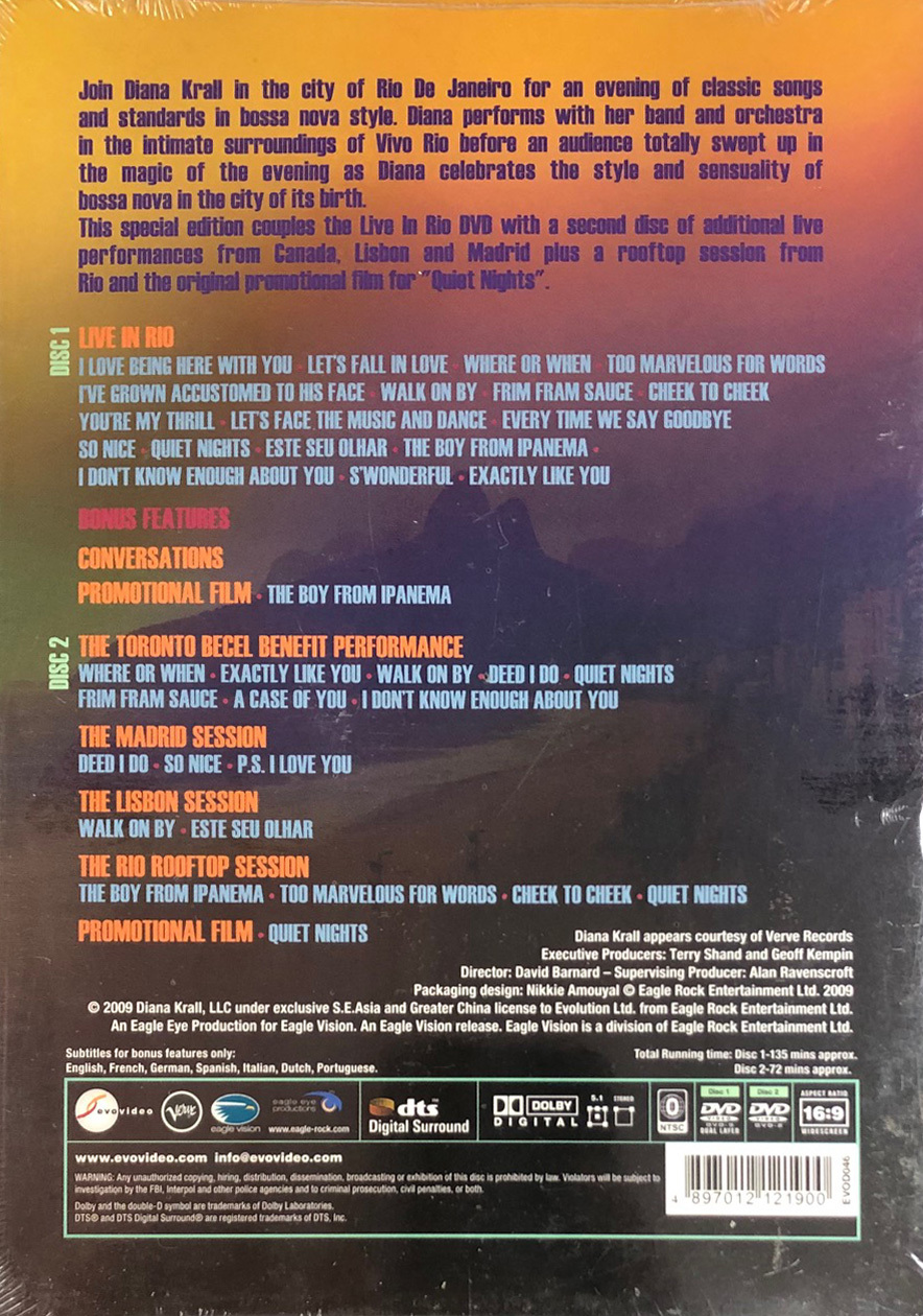 DIANA KRALL-LIVE IN RIO (2DVD)