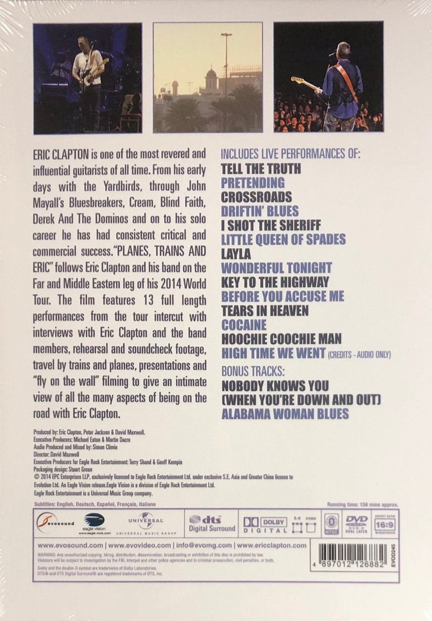 ERIC CLAPTON-PLANES,TRAINS AND ERIC (DVD)