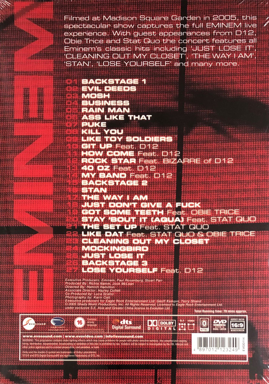 EMINEM-LIVE FROM NEW YORK CITY(DVD)