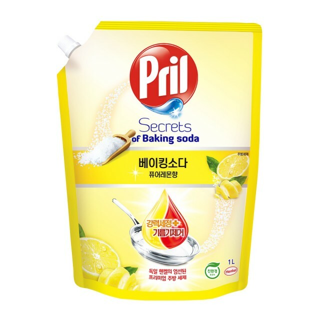 【Pril淨麗】小蘇打高效洗碗精檸檬補充包1000ml