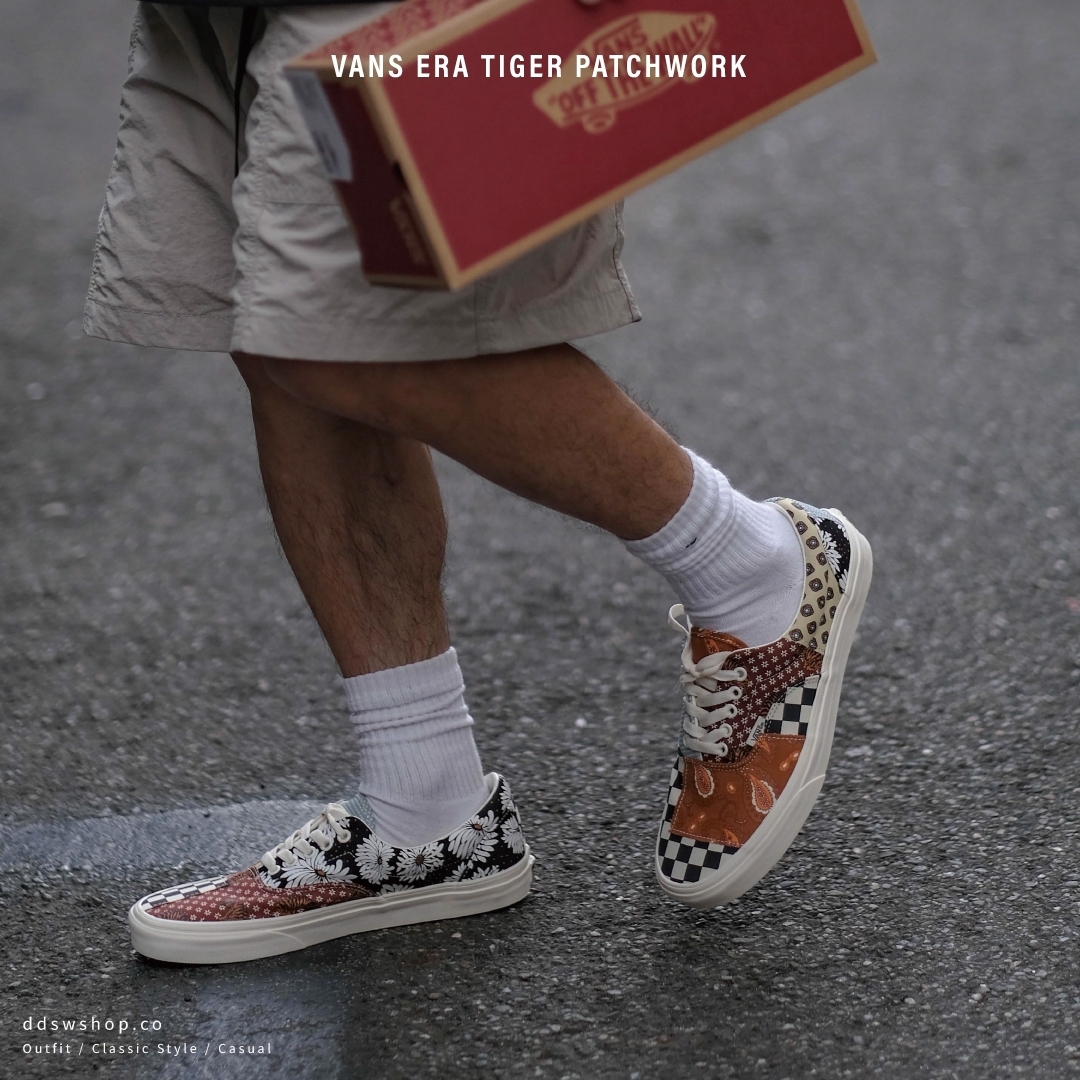 Vans Era Tiger Patchwork 棋盤格腰果花虎紋拼接拼貼鴛鴦帆布鞋