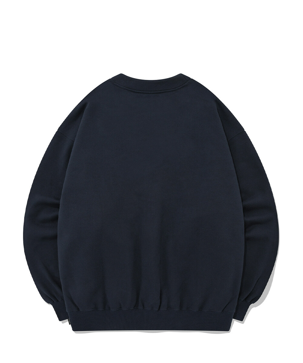 COVERNAT C-Logo 寬鬆 針織外套 海軍藍