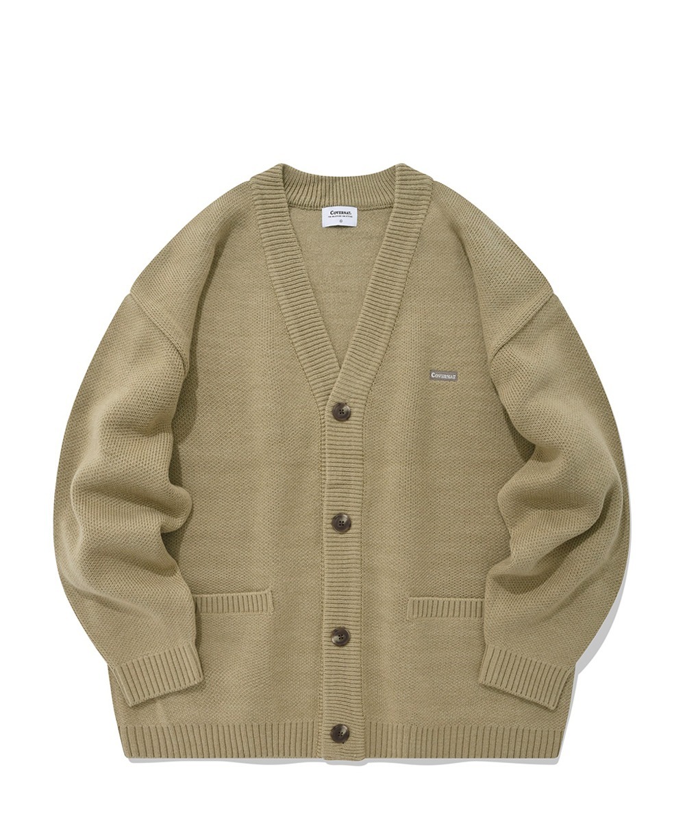 COVERNAT 百搭基本款 針織外套 燕麥色