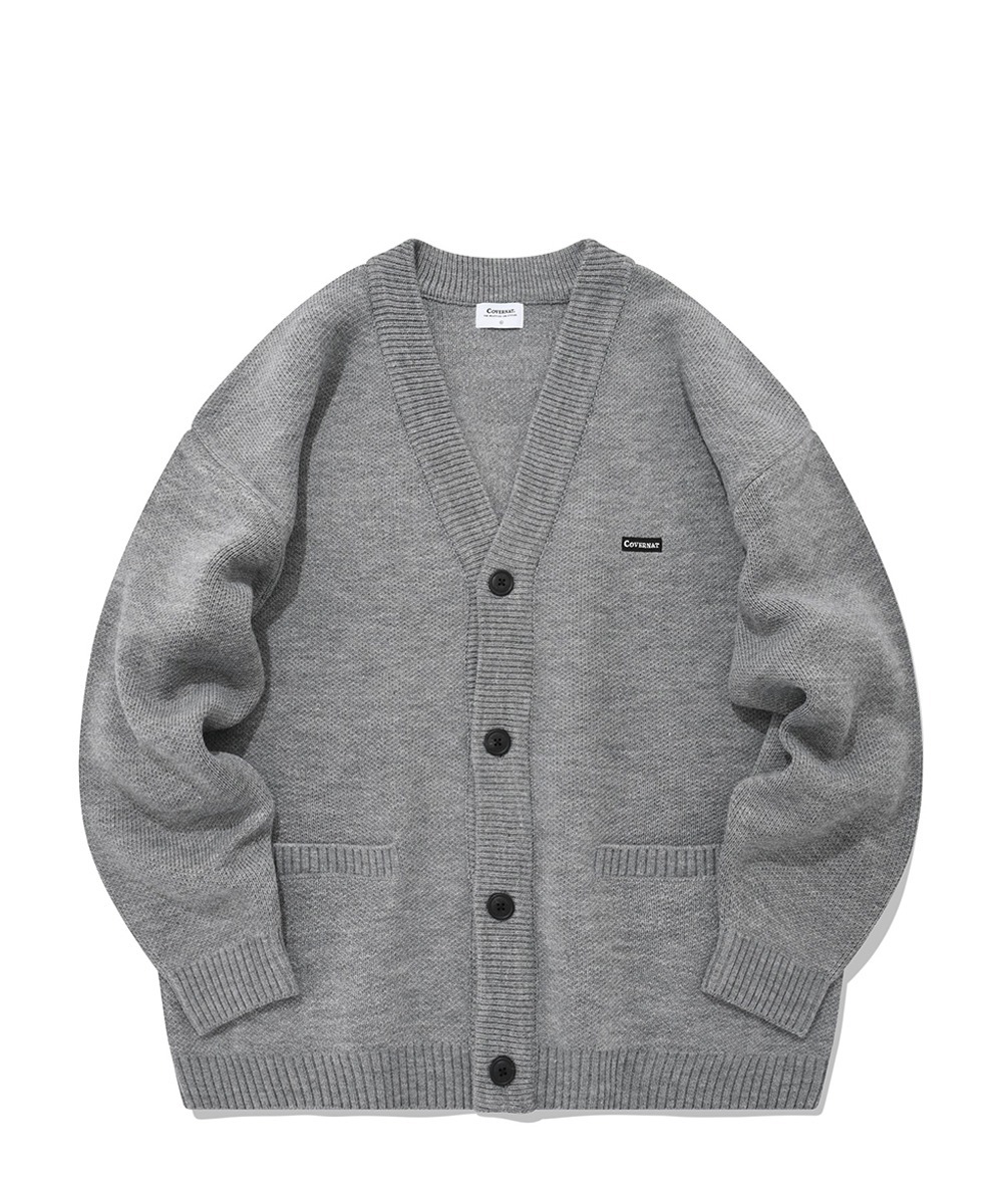 COVERNAT 百搭基本款 針織外套 灰色