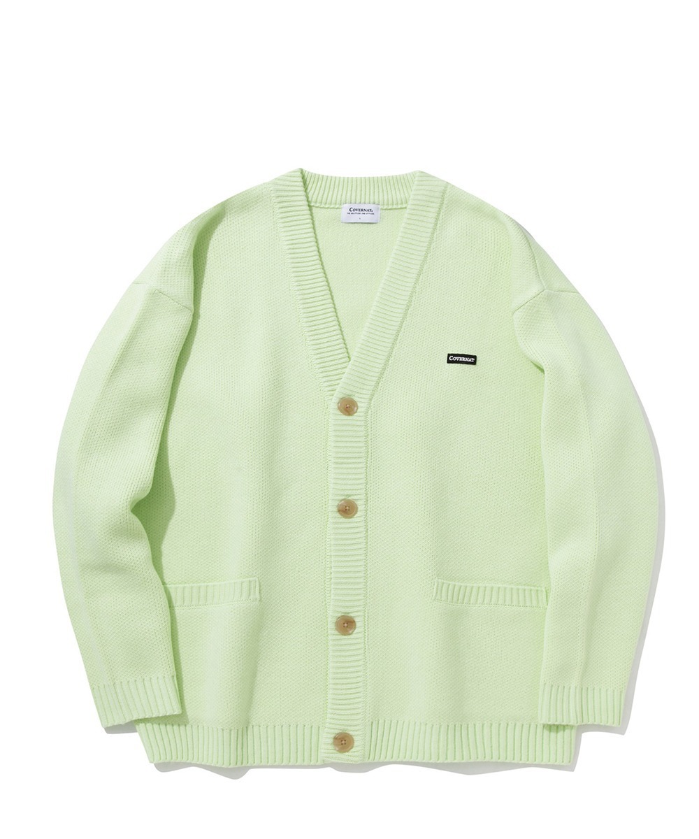 COVERNAT 百搭基本款 針織外套 青檸色