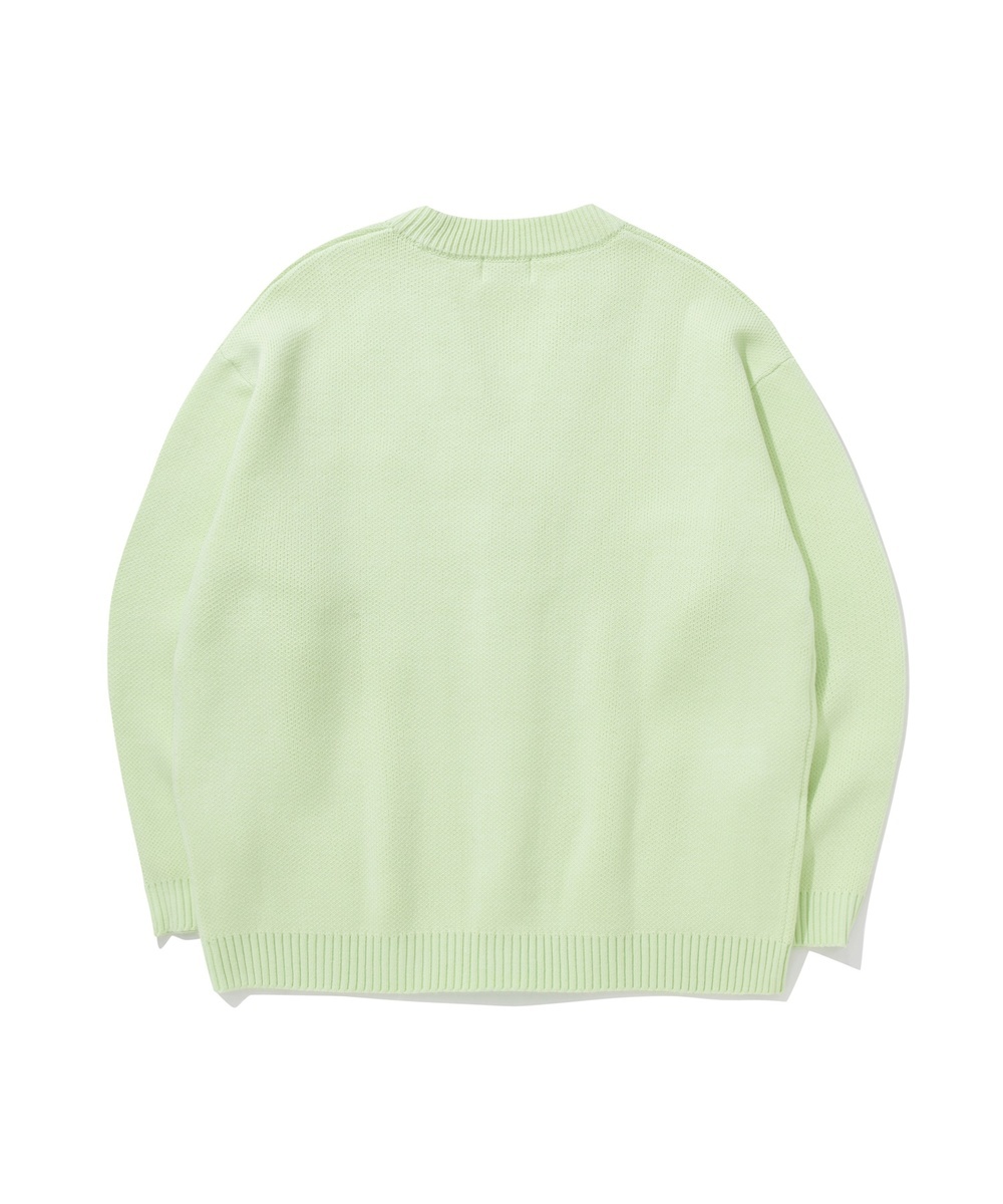 COVERNAT 百搭基本款 針織外套 青檸色