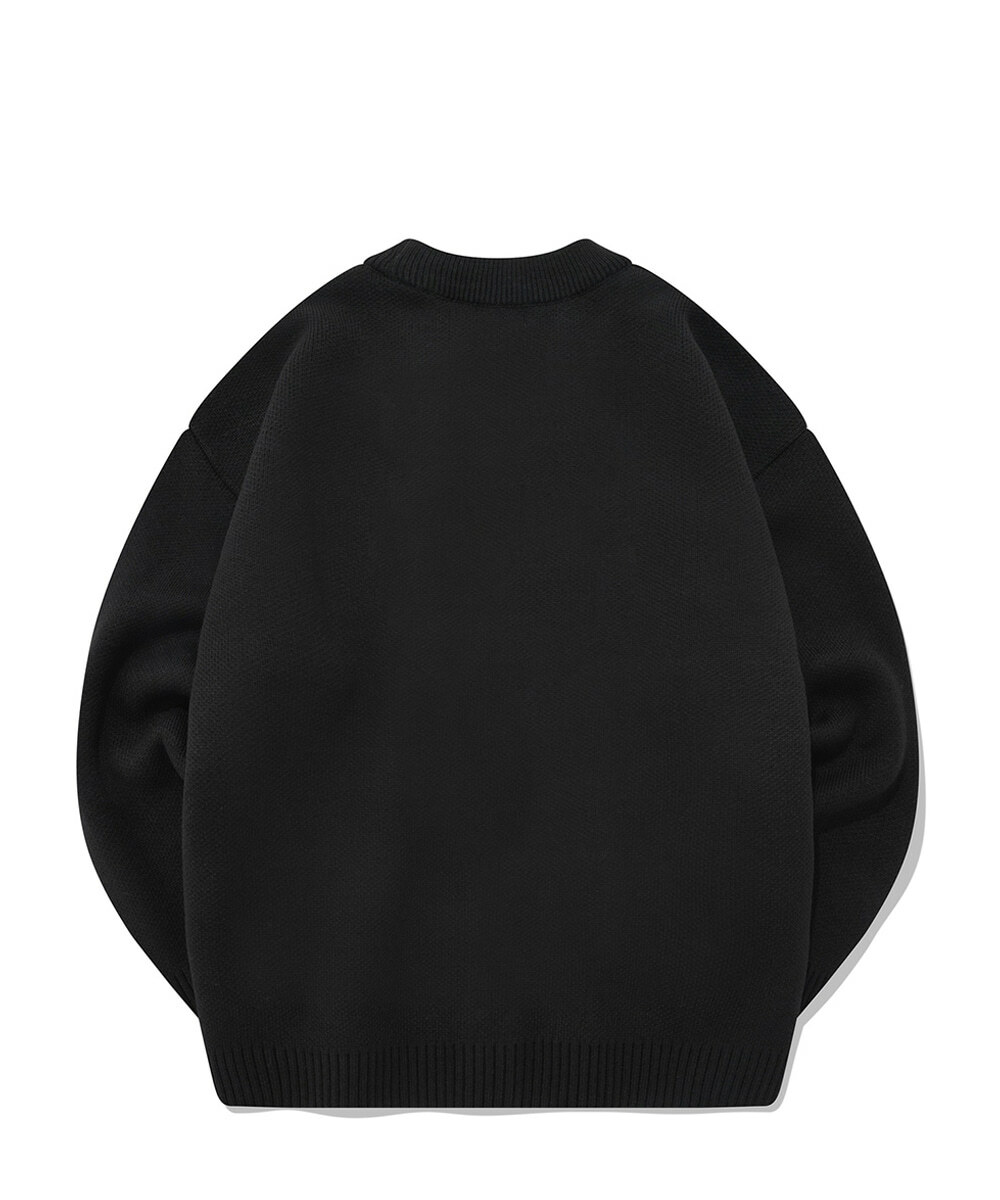 COVERNAT 百搭基本款 針織外套 黑色