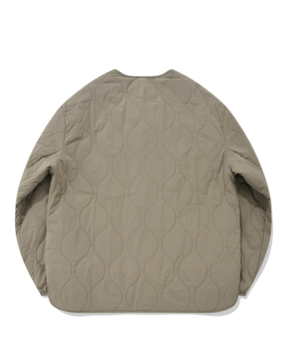 COVERNAT 短款鈕扣 絎縫夾克 卡其色