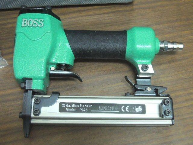 ＊中崙五金【缺貨中】BOSS TOPONE 無頭 氣動釘槍 木工釘槍 蚊釘槍 氣動紋釘槍 P625 優惠特價中!