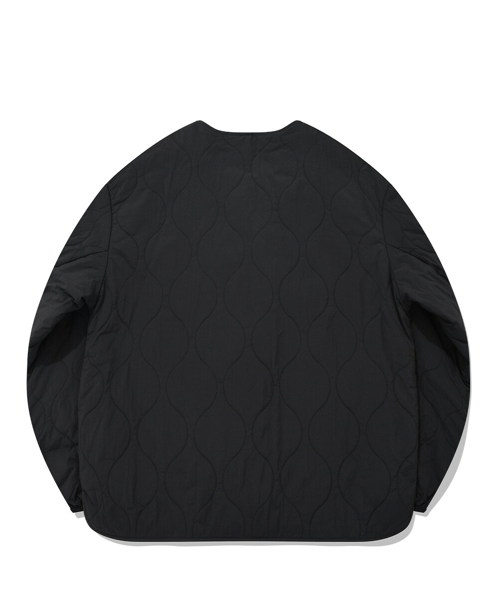 COVERNAT 短款鈕扣 絎縫夾克 黑色