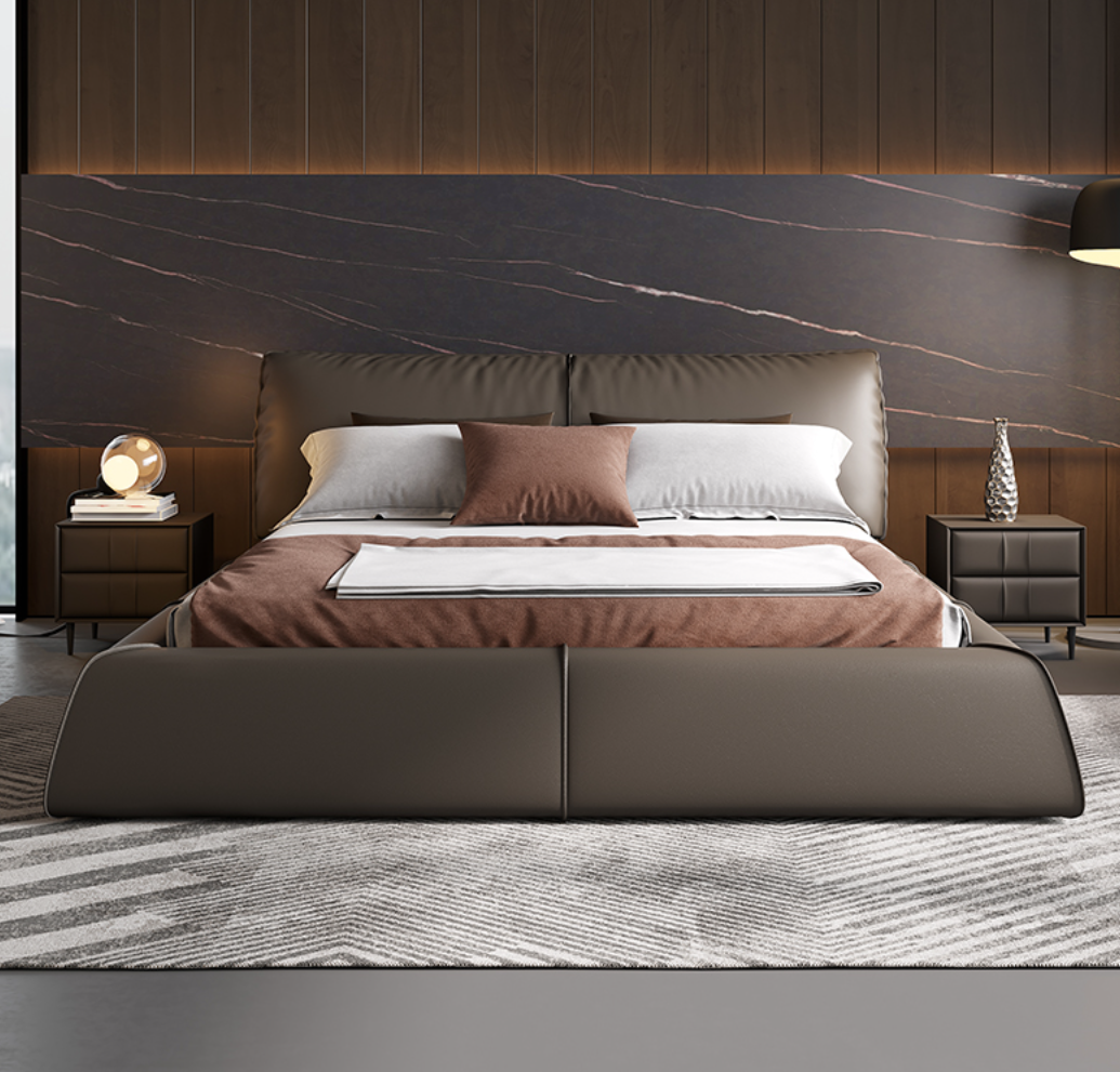 義式極簡軟包床架 AOZ-M9003