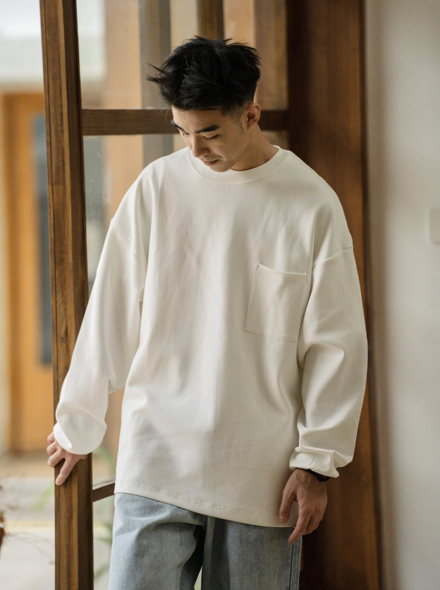 讓你皮膚戀愛的太空棉基礎圓領長袖上衣，真的太好穿了!!