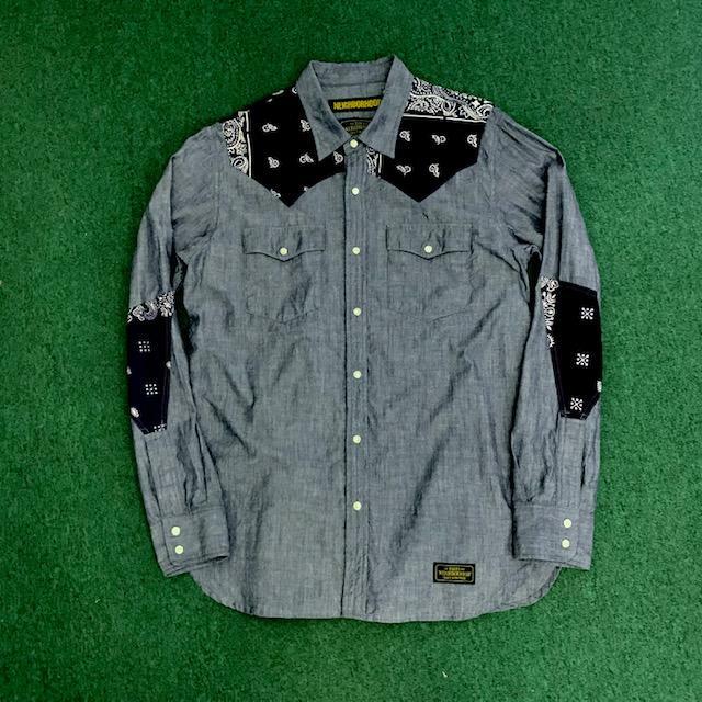 NEIGHBORHOOD HB BANDANA / C-SHIRT.LS *NH STORE EXCLUSIVE - NAVY SIZE S & L IN STOCK NOW (現貨發售中)