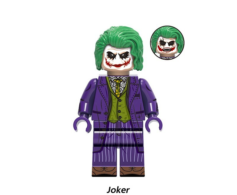 Joker Batman DC Custom Minifigures Minifigs Fit Lego XH1941