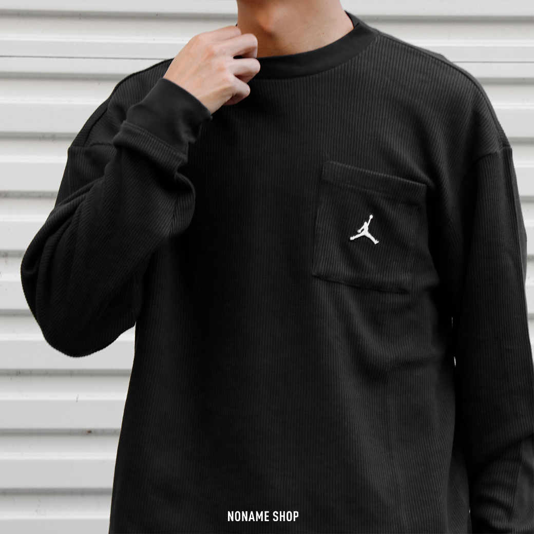NIKE AIR JORDAN 華夫格 口袋 長T 兩色 (男款)