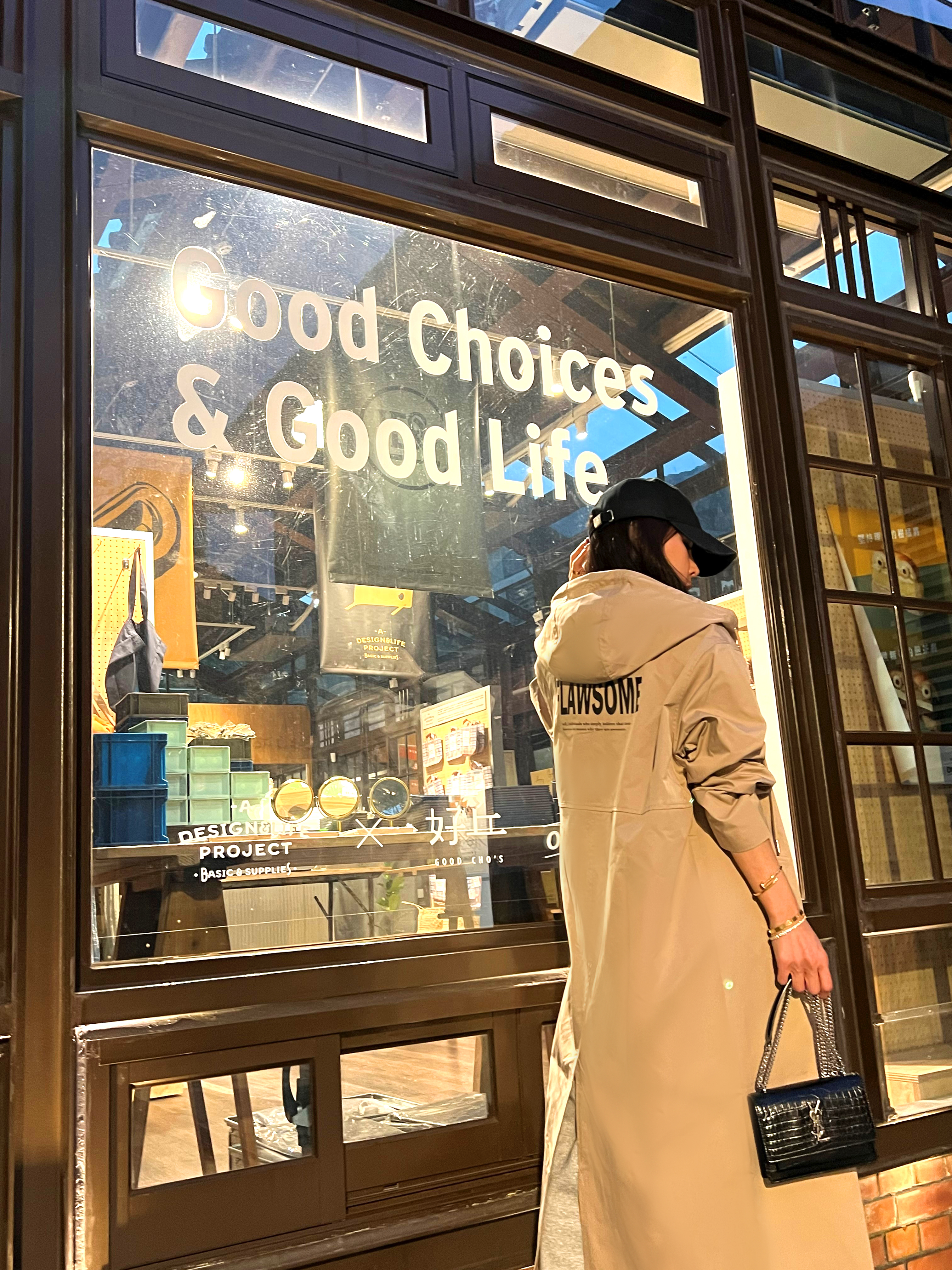 印字風衣外套(現貨)