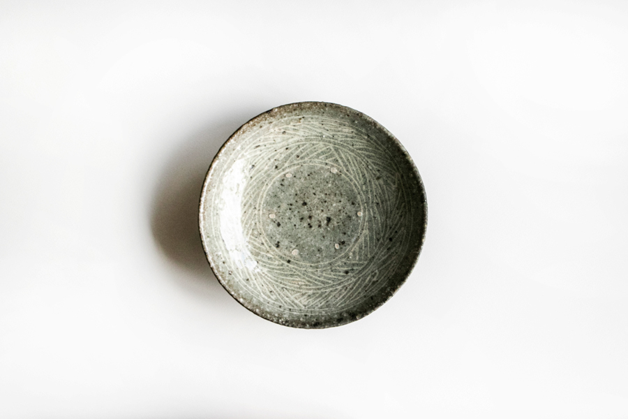 八田亨-三島手6吋皿