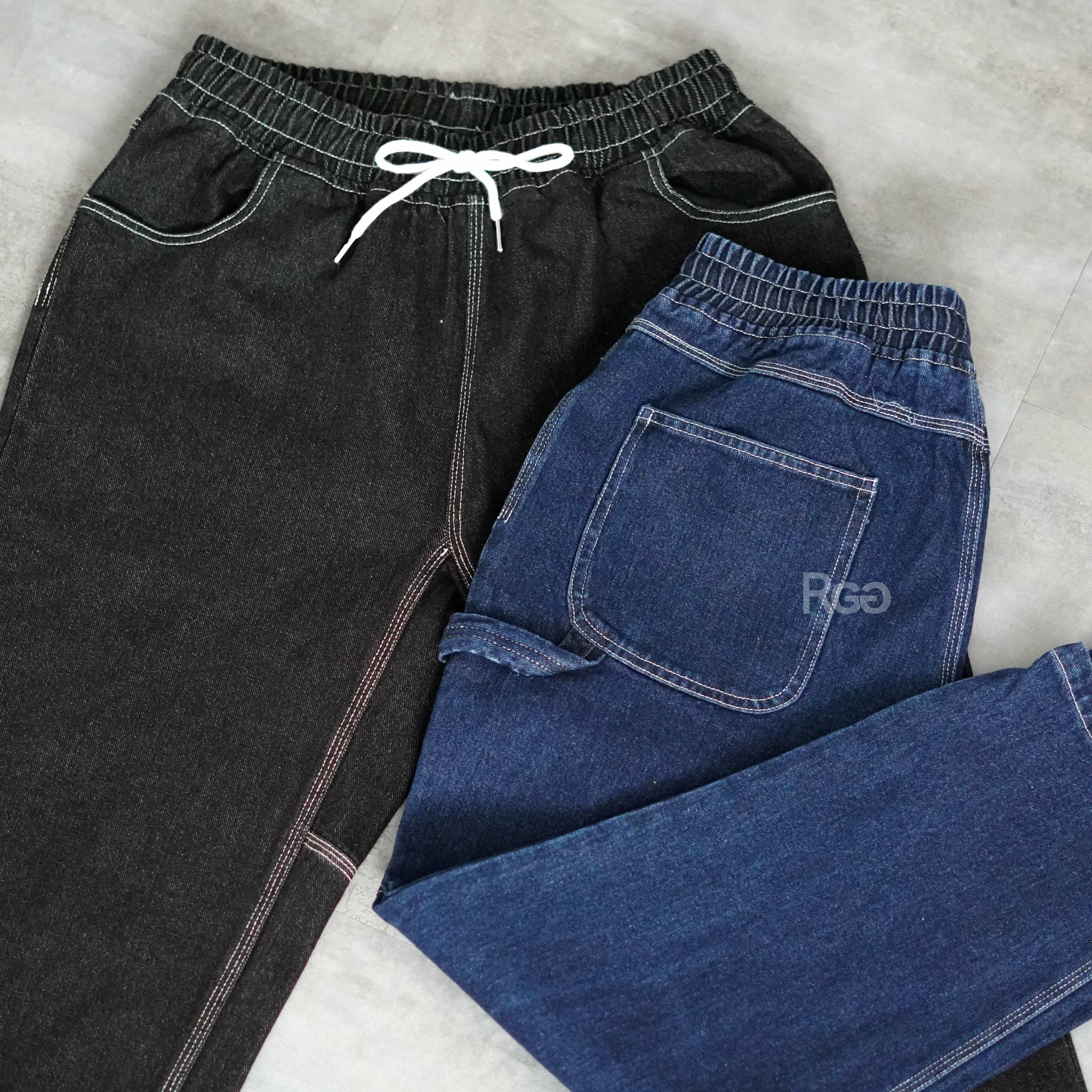 #95765 畫家口袋牛仔長褲