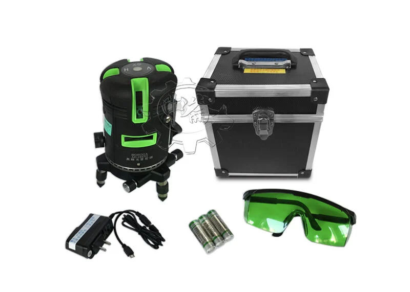 ＊中崙五金【附發票】AG-6895G 雷射墨線儀水平儀 LD藍光 4V1H(五線六點真綠光)室外可見 可加購1.5米腳架