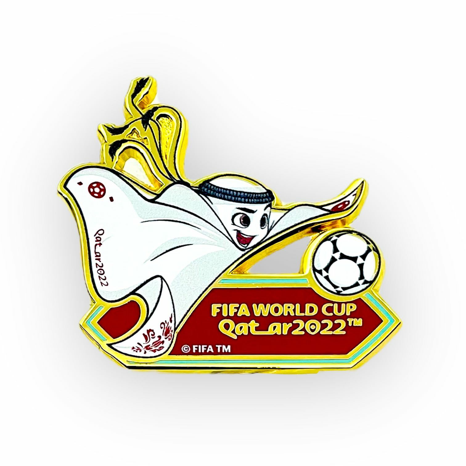 2022年世界盃吉祥物襟章(盤球)