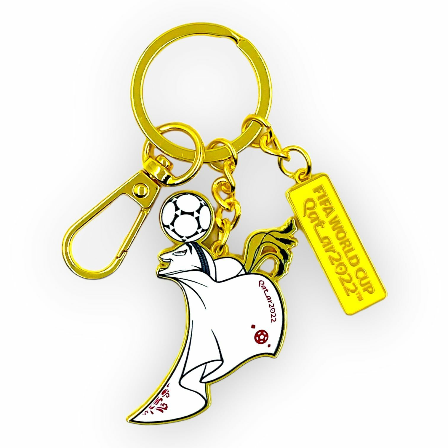 2022年世界盃吉祥物金色鎖匙扣(頂波)