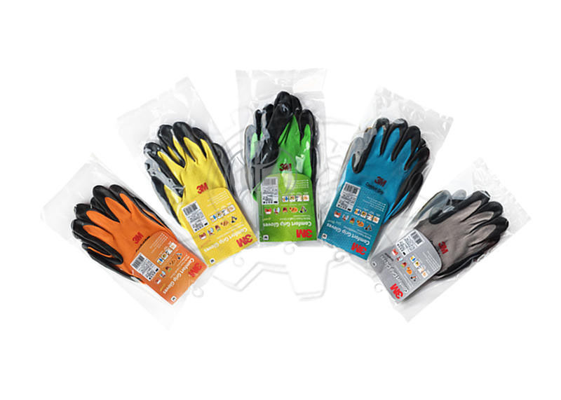 ＊中崙五金【附發票】3M手套 亮彩舒適型 橘/黃/綠/藍 尺寸：M/L/XL 止滑/耐磨 手套 工作手套 韓國製