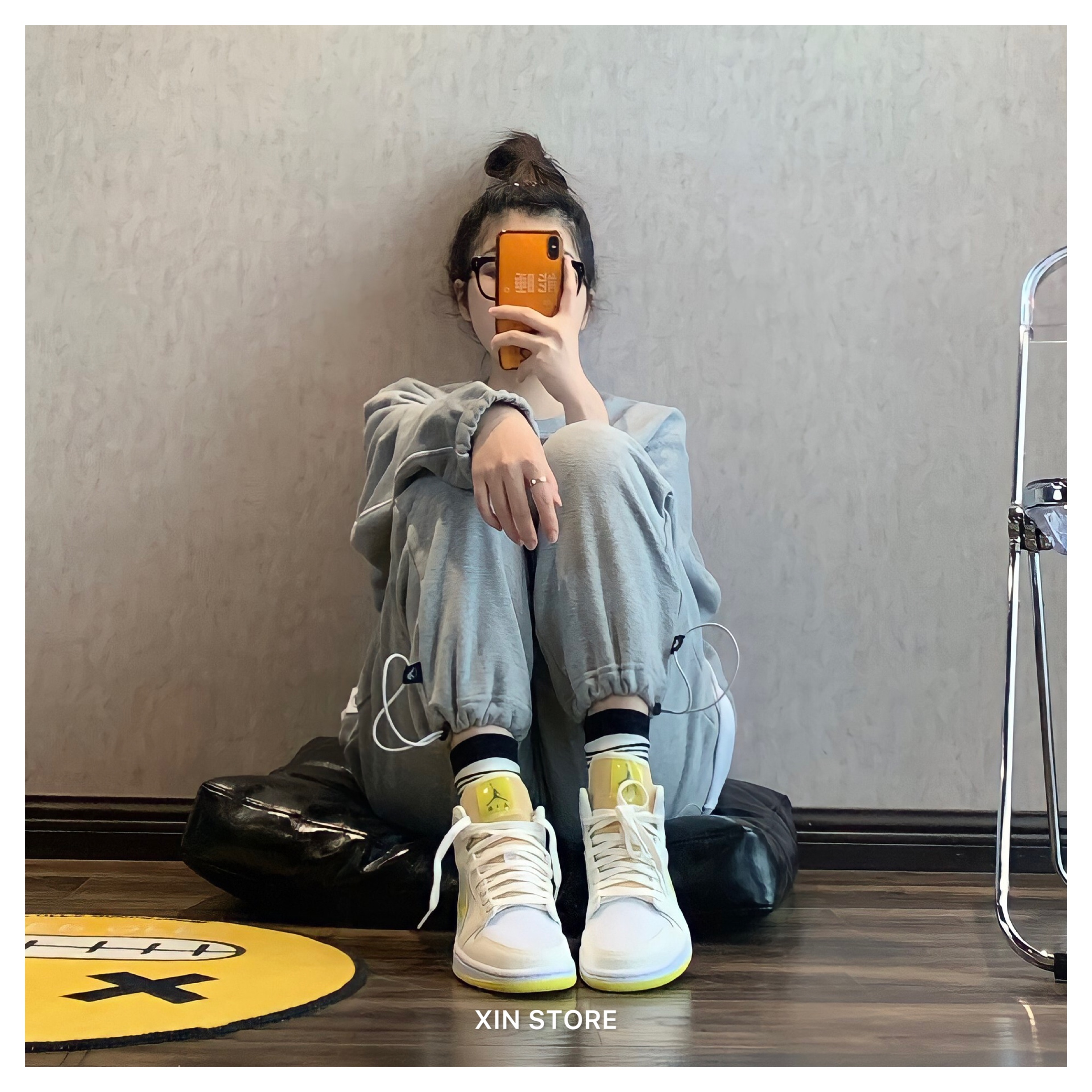 Xin Store🔹Nike Air Jordan 1 Mid SE Voltage Yellow 米白黃