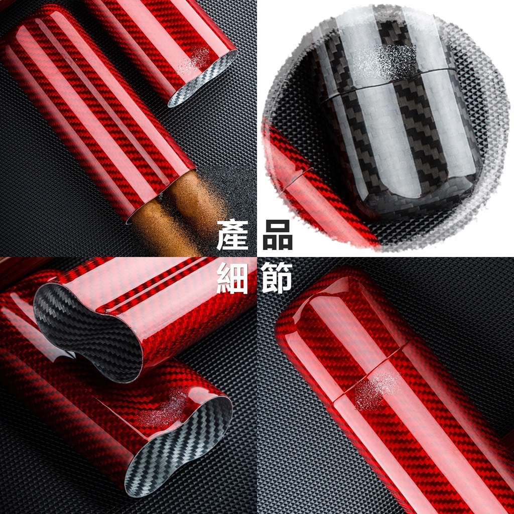 【魯賓斯基】 碳纖維 兩支裝 雪茄保濕管/雪茄管/雪茄套 #適用55環徑 #送禮自用 #輕巧便攜