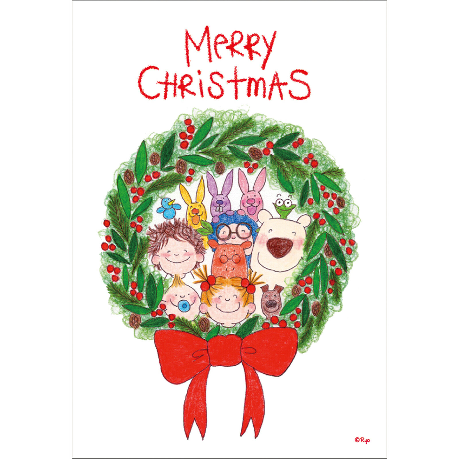 聖誕花圈 COCO醬 迷你聖誕卡片 ｜ 日本 COCO and Wondrous Gang