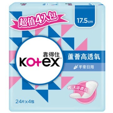 【靠得住】蘆薈高透氧護墊加長17.5cm  24片