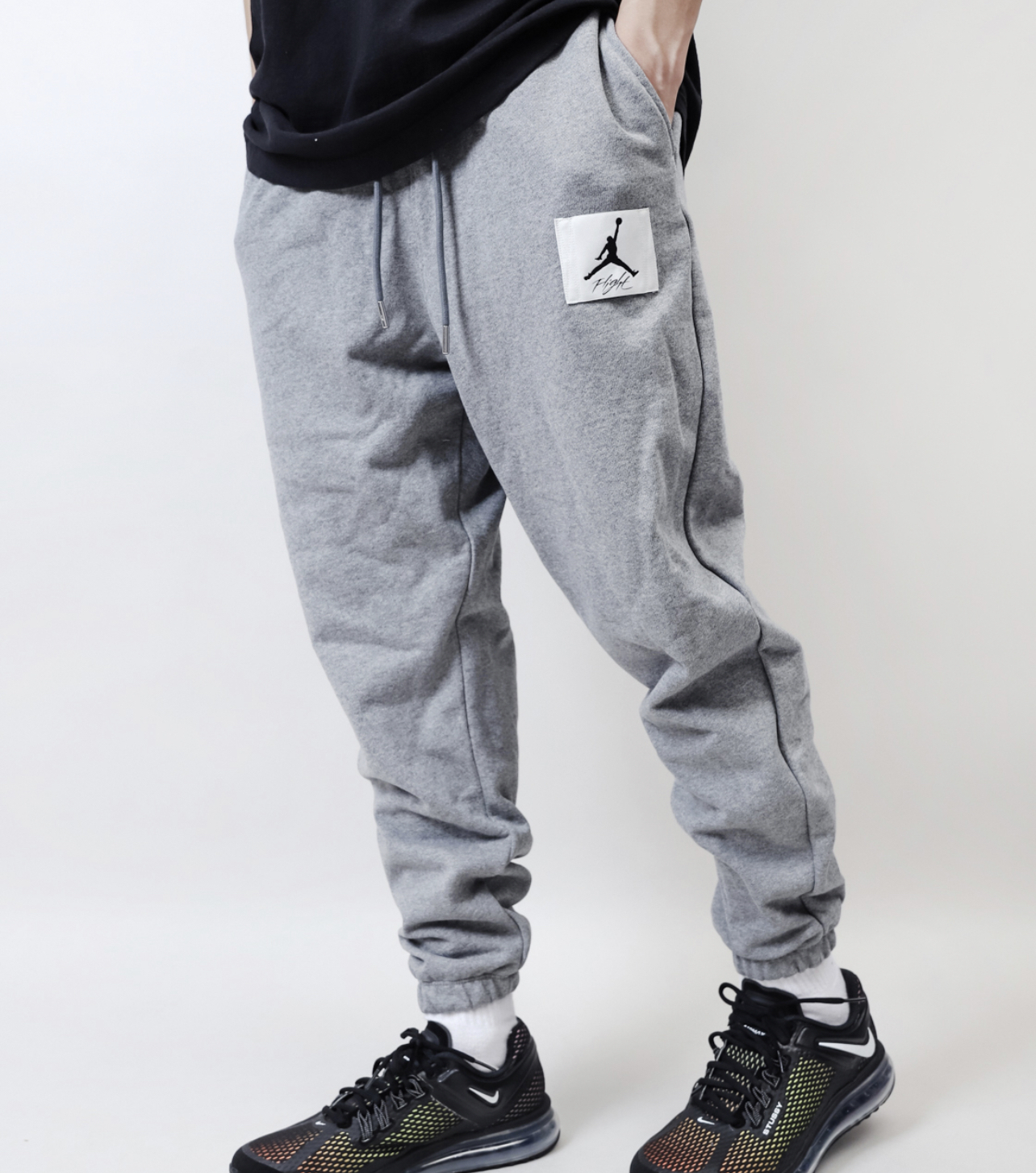 【吉米.tw】NIKE 長褲 運動長褲 喬丹 縮口 男款 灰 DQ7469-091 NOV Lu