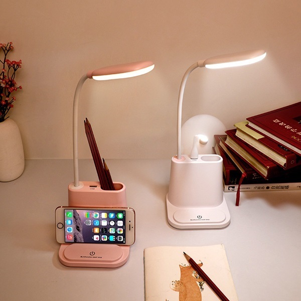 B&C Korea Multifunctional LED Eye Protection Student Desk Lamp USB Charging Touch Book Desk Lamp B0069