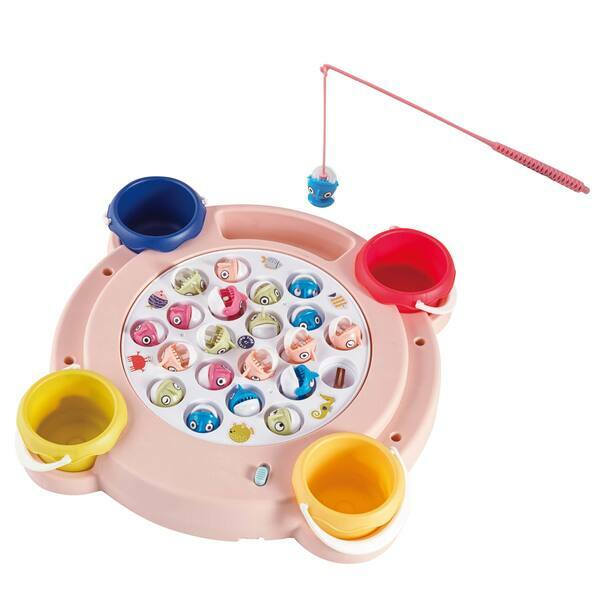 《 Okids博士積木 》 音樂巧手釣魚組(珊瑚粉)