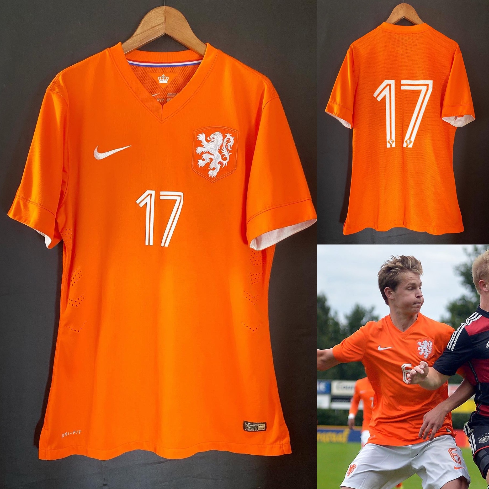 (落場版) 荷蘭 2014-2016 Nike 主場落場版球衣 #17