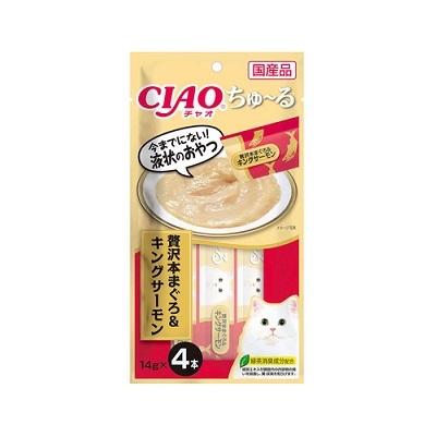 CIAO 吞拿魚+三文魚 (14gx4支裝)【$100 X 7 包】【可混合其他口味】