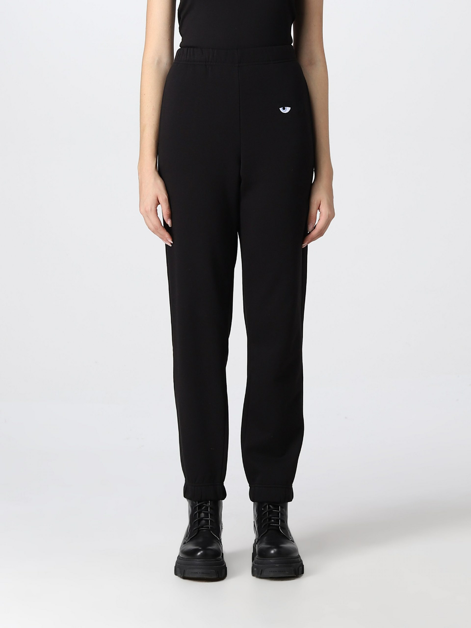 [S] CHIARA FERRAGNI EYE STAR LOGO EMBRO,BLACK, 73CBAT02-CFT07-899 [FINAL SALE] (SCF154)