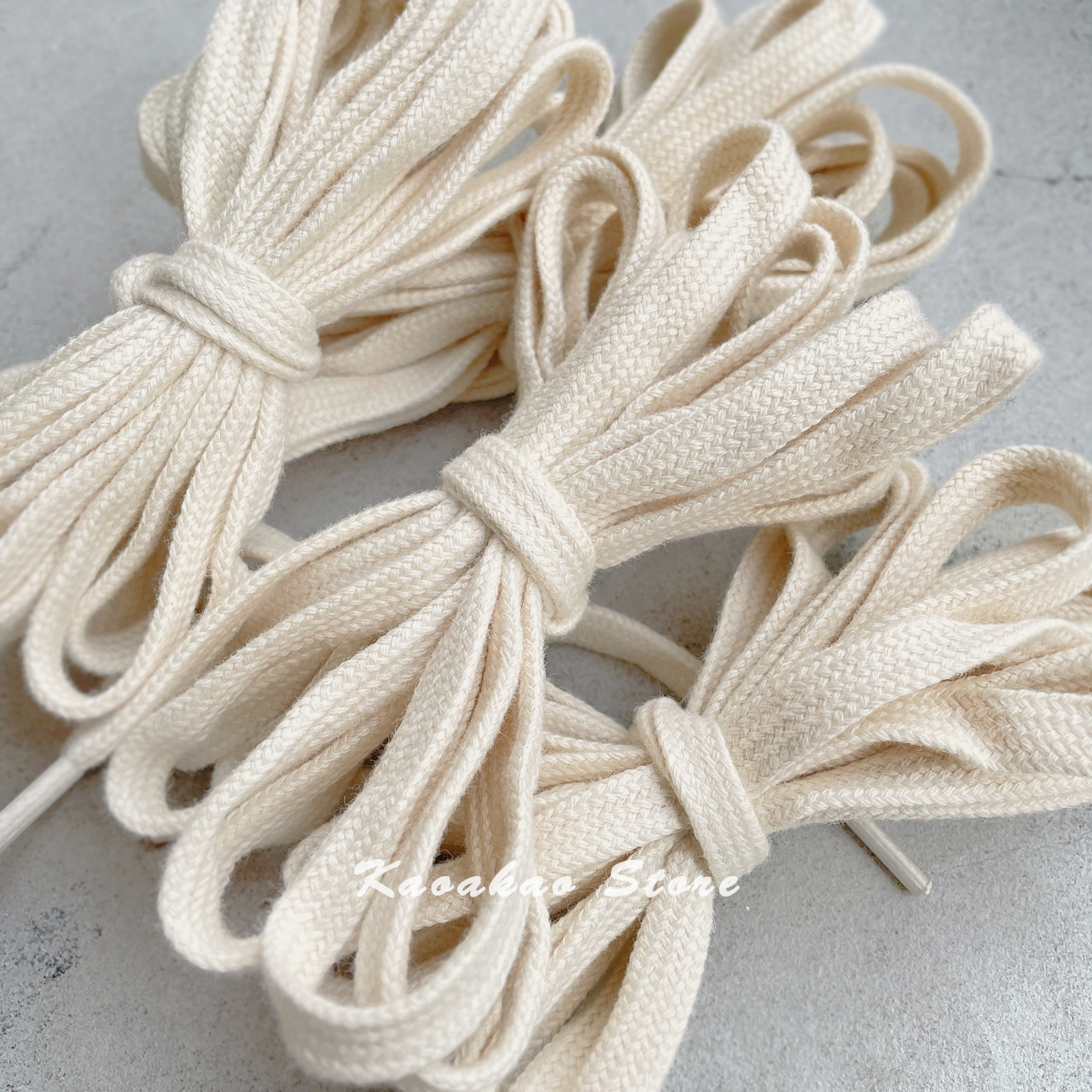 棉質復古鞋帶 奶油色鞋帶【shoelace】