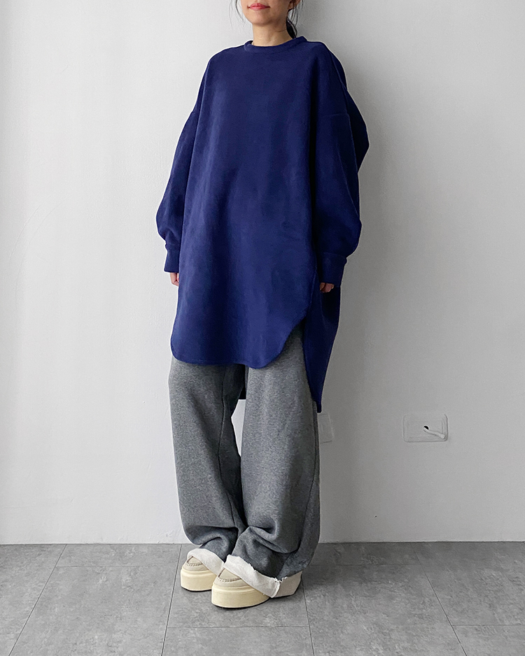 MFT-2216 Oversize絨面洋裝 ʙʟᴜᴇ