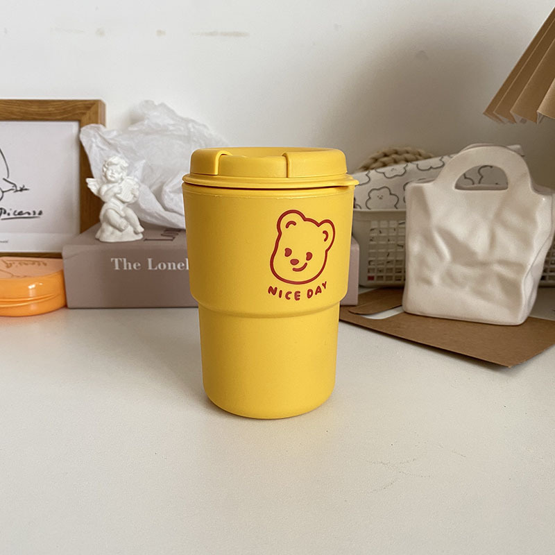 《1355》韓國可愛小圖方便水杯350ml