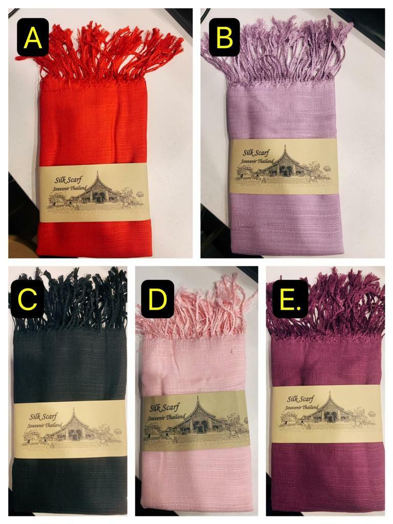 泰國高質silk scarf 保暖絲巾 (SILK 100%)