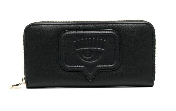 [S] CHIARA FERRAGNI ZS517-899 SMOOTH CALF PU, RANGE A EYELIKE COIN POCKET PURSUE BILLFOLD,BLACK, 8052672317773 (SCF164)