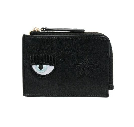 [S] CHIARA FERRAGNI ZS533-899 CARD HOLDER WALLET RANGE EYE STAR LOGO,BLACK, 8052672317827 (SCF165)