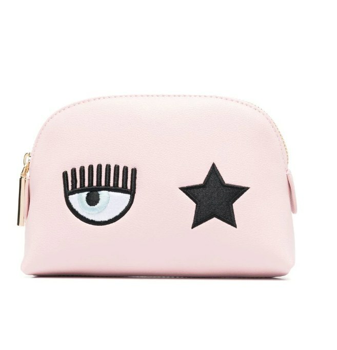 [S] CHIARA FERRAGNI ZS533-439 EYE STAR MINI TROUSSE CLUTCH BAG FAUX LEATHER, PINK, 8052672318619 (SCF168)