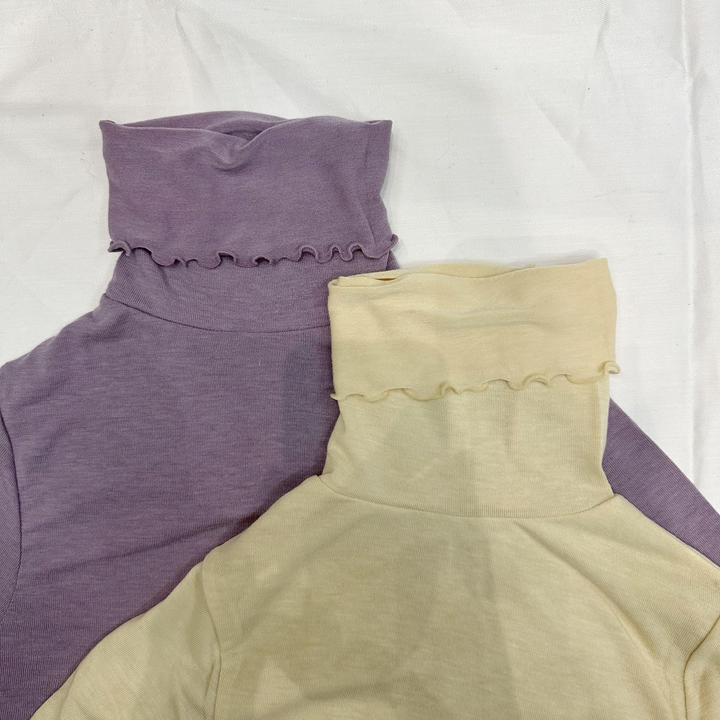 高領花邊彈力打底上衣