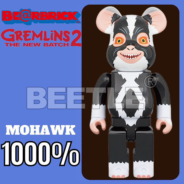 BEETLE BE@RBRICK MOHAWK 小精靈黑魔怪GREMLINS 庫柏力克熊1000%