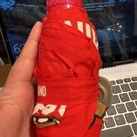 [S] MOSCHINO MINI UMBRELLA IN BEAR, RED, 9999000011424 (SM305)