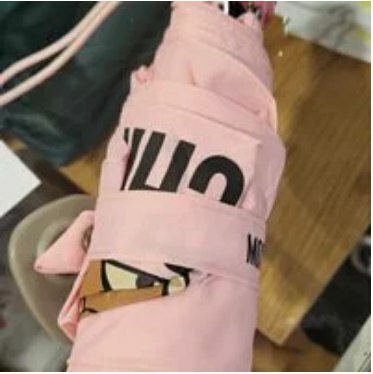 [S] MOSCHINO MINI UMBRELLA IN BEAR, BABY PINK, 9999000021324 (SM306)