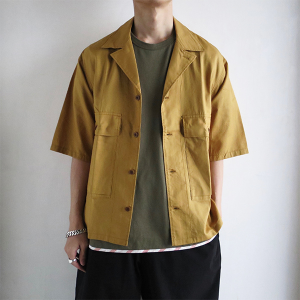 LAST SALE: VISVIM CORNET SHIRT S/S - MUSTARD SIZE 2 PRE ORDER ITEM (預訂中)