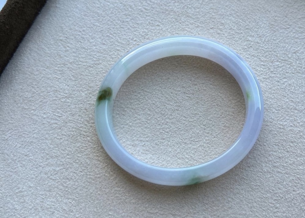 粉紫飄花貴妃鐲