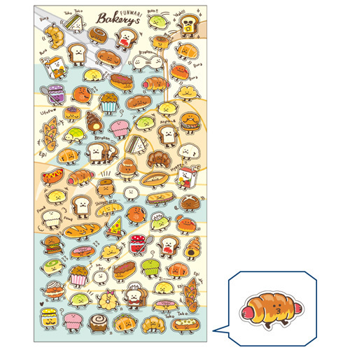 麵包 透明手帳貼紙｜日本Mind Wave
